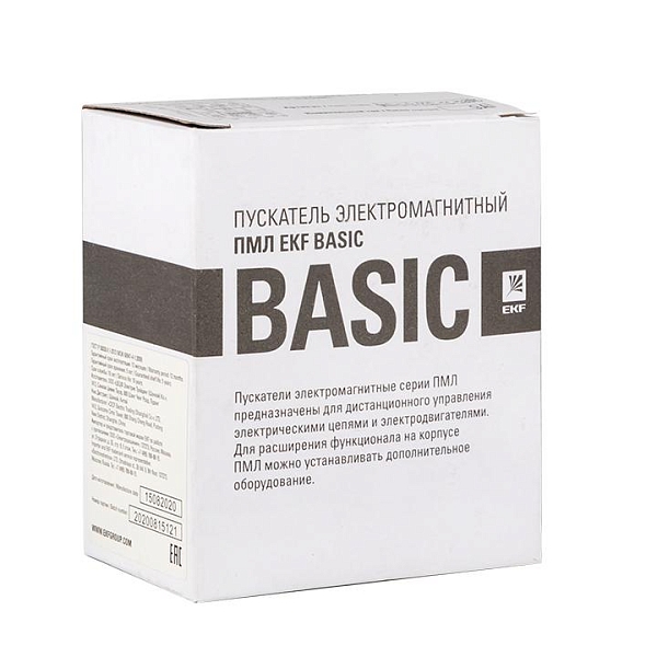 Пускатель электромагнитный серии ПМЛ-1161М 9А 400В EKF Basic
