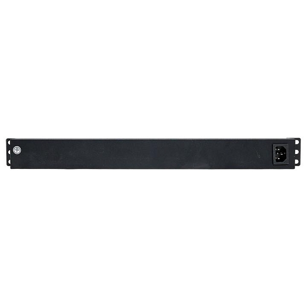Блок розеток PDU TERACOM PRO 19" 1U 10А/250В 7 розеток Schuko с выключателем без шнура питания входной разъем C14 корпус алюминий черный
