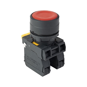 Кнопка SB-31 плоская с фиксацией 1NO+1NС красная IP65 EKF