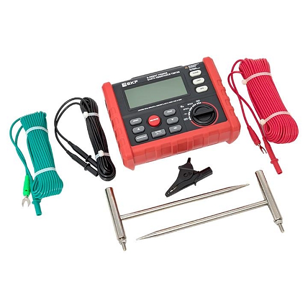 Измеритель сопротивления заземления цифровой E-Resist MS2302 EKF Professional