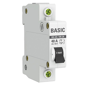 Выключатель нагрузки ВН-29 1P 40А BASIC
