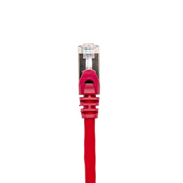 Патч-корд TERACOM CS Cat.6A экранированный S/FTP оболочка LSZH красный (0,5м)