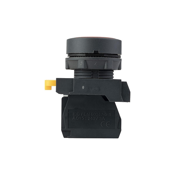 Кнопка SB-21 плоская без фиксации 1NС красная IP65 EKF