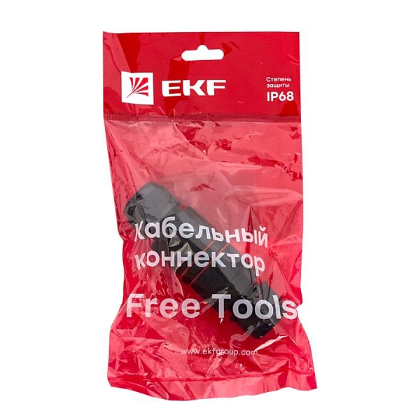 Кабельный коннектор I-образный (СМК 5PIN) IP68 FreeTools EKF PROxima