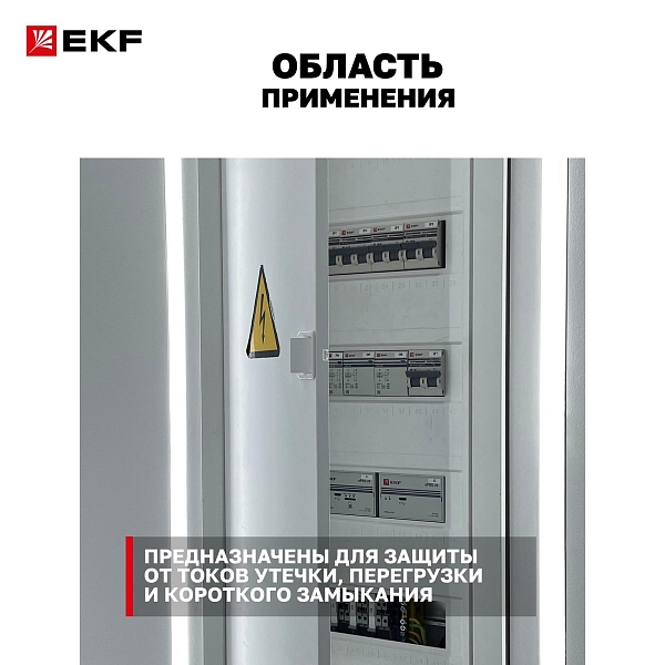 Автоматический выключатель дифференциального тока АВДТ-63N 1P+N 16А характеристика C 30мА тип A электромеханический 6кА PROXIMA EKF