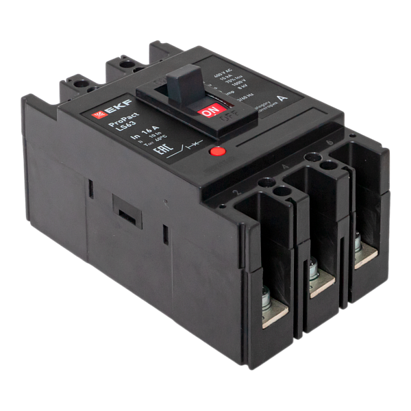 Выключатель автоматический в литом корпусе ProPact LS63 16А 3P 15кА EKF