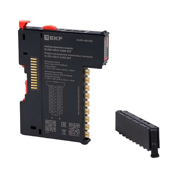 Модуль расширения аналоговых сигналов GL200-AO8 D-CARD EKF
