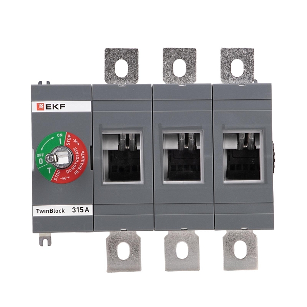 Рубильник 315A 3P без рукоятки управления TwinBlock EKF 