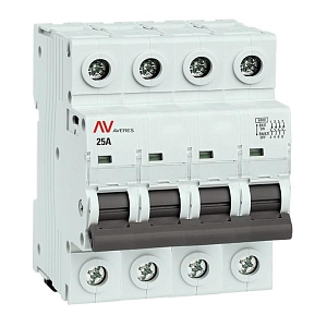 Выключатель нагрузки AVN 4P 25A AVERES EKF 