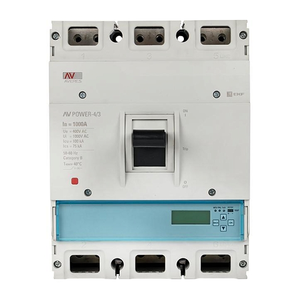 Выключатель автоматический в литом корпусе AV-POWER-4/3 1000А 100кА ETU6.0 EKF