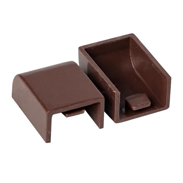 Заглушка (15x10) (4 шт) темное дерево EKF-Plast 
