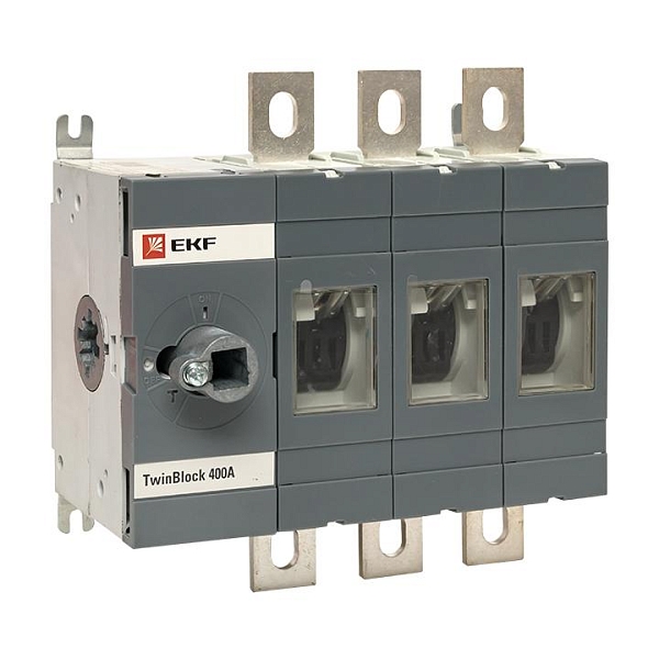 Рубильник 400A 3P без рукоятки управления TwinBlock EKF 