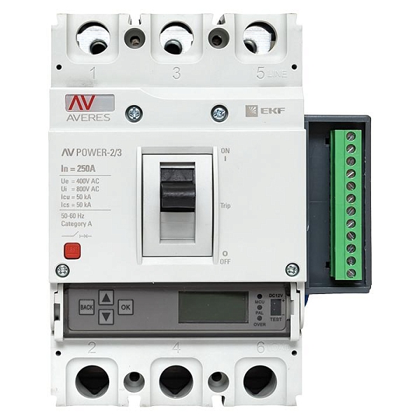 Выключатель автоматический в литом корпусе AV-POWER-2/3 250А 50кА ETU6.2 EKF