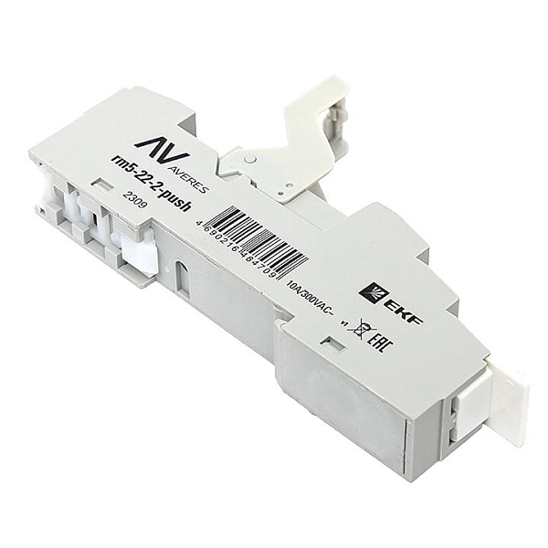 Разъем для реле РM5 22/2 Push-in AVERES EKF