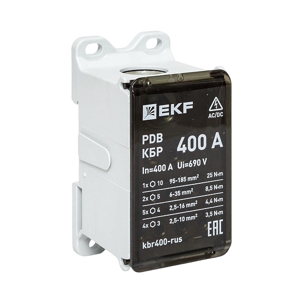 Клеммный блок распределительный КБР 400A EKF