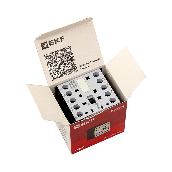 Контактор МКЭ-1 12А 1NO 24В AC EKF