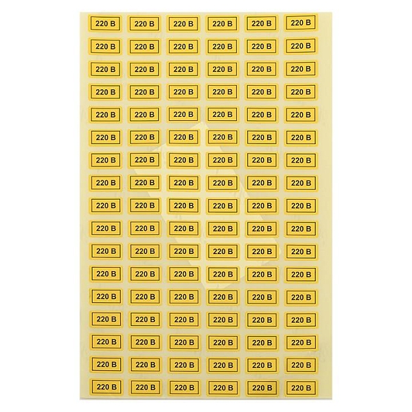 Наклейка "220В" (10x15) EKF PROxima