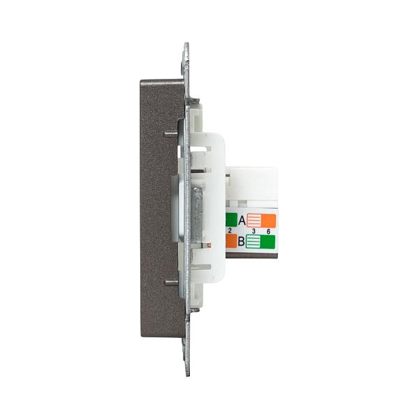 Механизм розетки RJ45 (cat5), мокко Эпика EKF