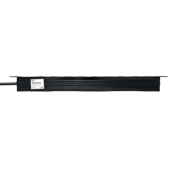 Блок розеток PDU TERACOM PRO 19" 1U 16А/250В 9 розеток Schuko шнур питания длиной 2 метра сечение 3x1,5 мм2 вилка Schuko корпус пластик черный