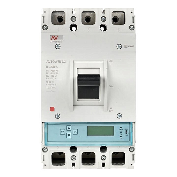 Выключатель автоматический в литом корпусе AV-POWER-3/3 630А 100кА ETU6.0 EKF