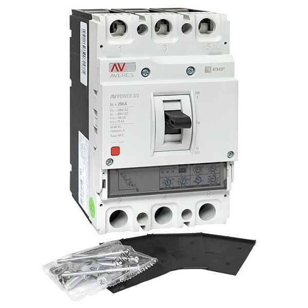 Выключатель автоматический в литом корпусе AV-POWER-2/3 250А 100кА ETU2.0 EKF