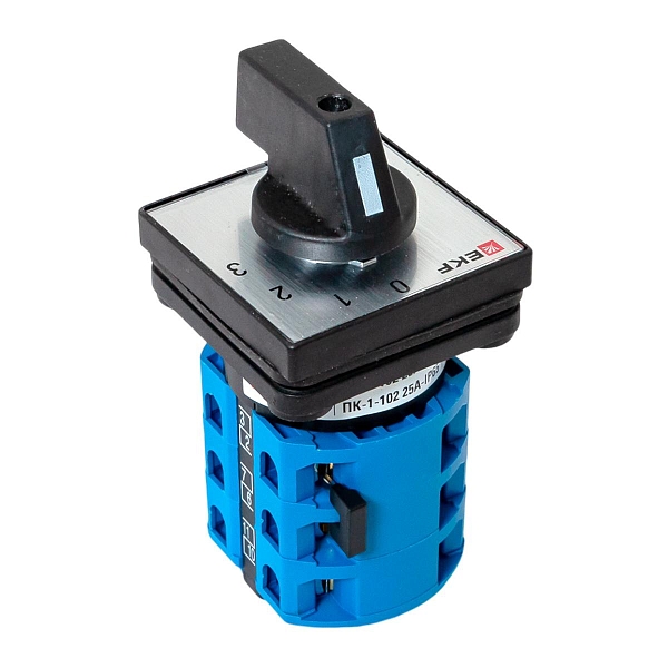 Переключатель кулачковый ПК-1-102 25А 2P «0-1-2-3» IP65 EKF