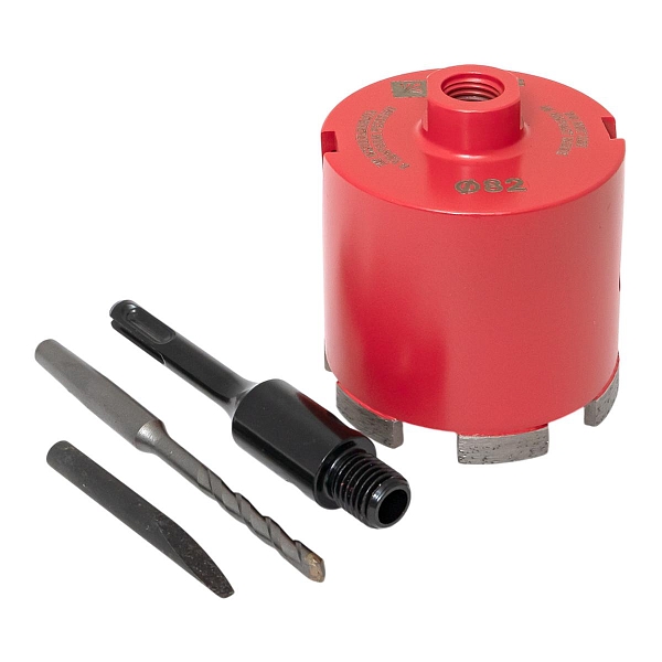 Коронка алмазная DCH-82 Laser M16 SDS-Plus EKF Expert