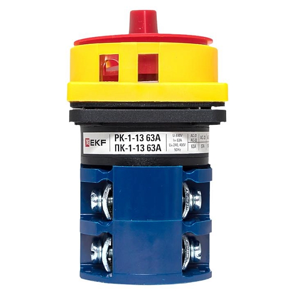 Переключатель кулачковый ПК-1-13 63А 3P "0-1" с блокировкой IP65 EKF PROxima