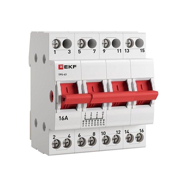 Трехпозиционный переключатель ТПС-63 4P 16А PROXIMA EKF