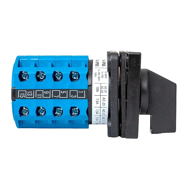 Переключатель кулачковый ПК-1-24 10А 4P «1-0-2» IP65 EKF