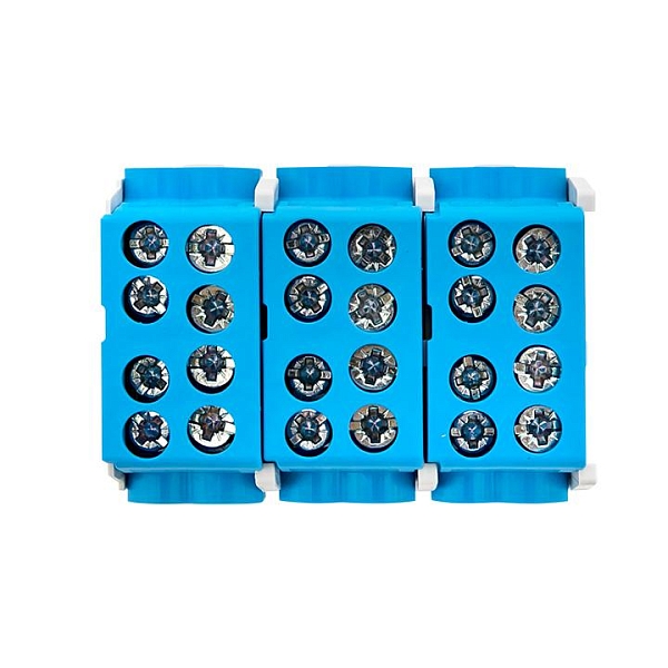 Клемма распределительная КСР с двойным винтом 2x25/2x16 синяя EKF PROxima