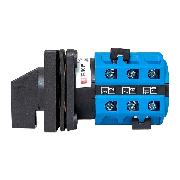 Переключатель кулачковый ПК-1-102 25А 2P «0-1-2-3» IP65 EKF