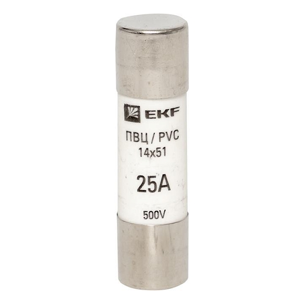 Плавкая вставка цилиндрическая ПВЦ (14x51) 25А EKF 