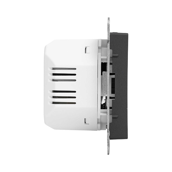Механизм розетки USB-A+С, чёрный Эпика EKF
