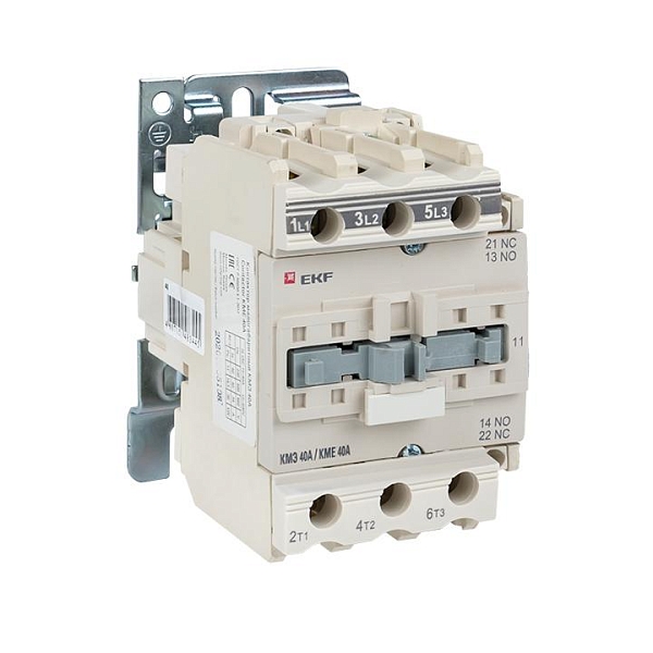 Контактор КМЭ-3 40А 1NO+1NC 110В AC EKF