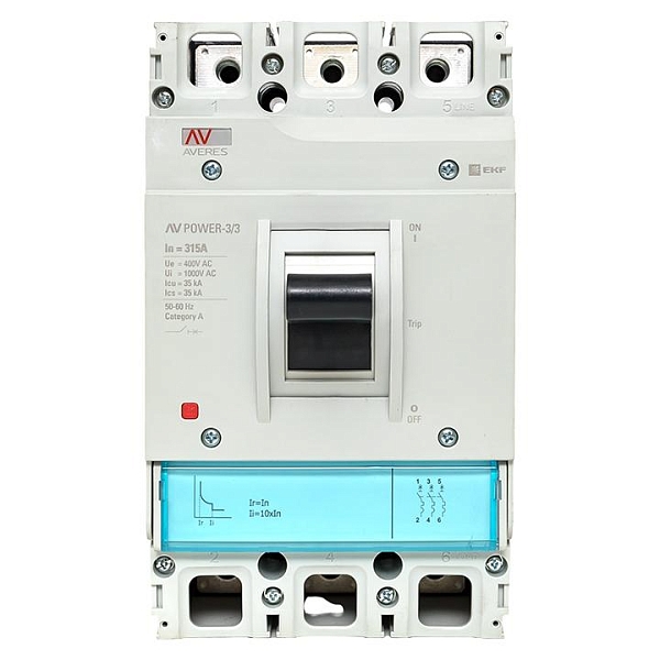 Выключатель автоматический в литом корпусе AV-POWER-3/3 315А 35кА TR EKF