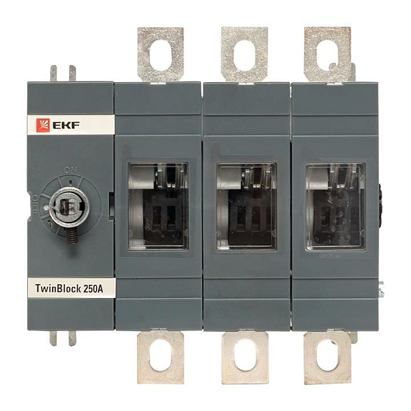 Рубильник 250A 3P без рукоятки управления TwinBlock EKF 