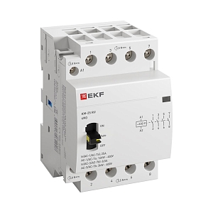 Контактор модульный КМ РУ 25А 4NO 230В АС (3 мод.) PROXIMA EKF
