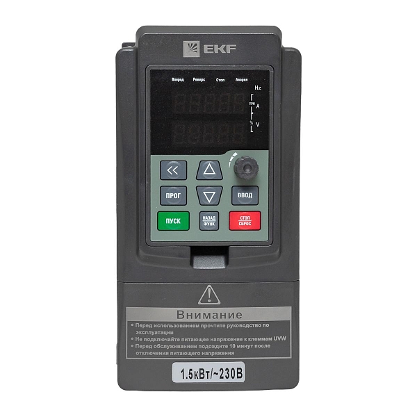 Преобразователь частоты 1,5/2,2кВт 1x230В VECTOR-100 EKF PROxima
