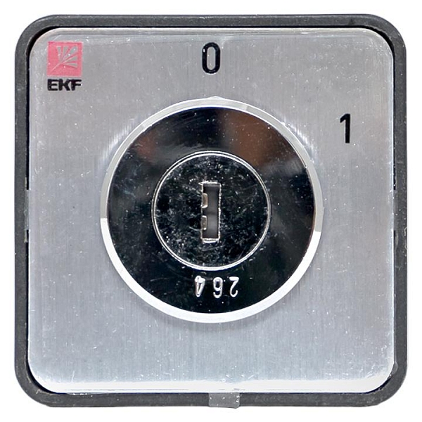 Переключатель кулачковый ПК-1-112 25А 2P «0-1» с ключом EKF PROxima