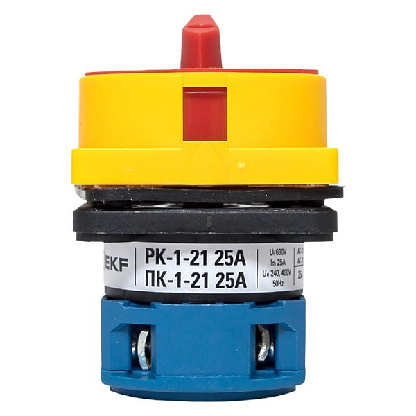 Переключатель кулачковый ПК-1-21 25А 1P "1-0-2" с блокировкой IP65 EKF PROxima