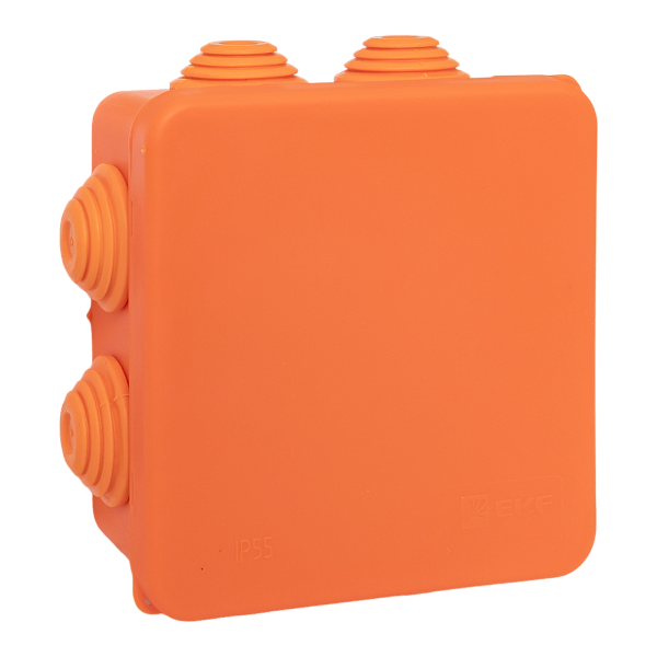 Коробка огнестойкая E45 85x85x40мм с клеммниками 6 полюсов 0,5-6мм2 IP55 HF EKF