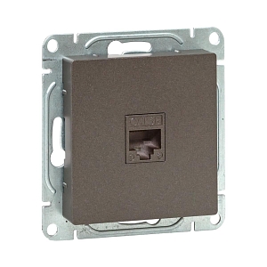 Механизм розетки RJ45 (cat5), мокко Эпика EKF