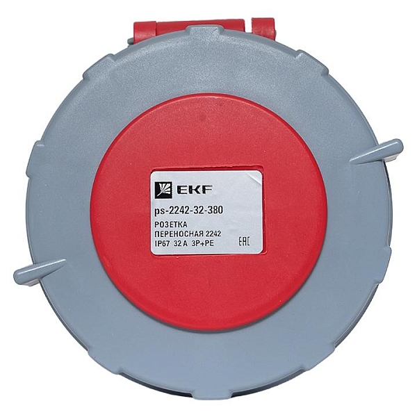 Розетка переносная 2242 3Р+РЕ 32А 380В IP67 EKF PROxima