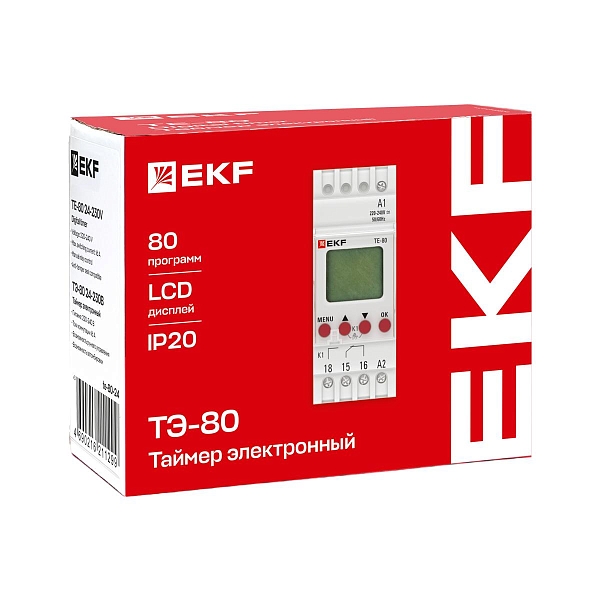 Таймер электронный ТЭ-80 24-230В EKF PROxima