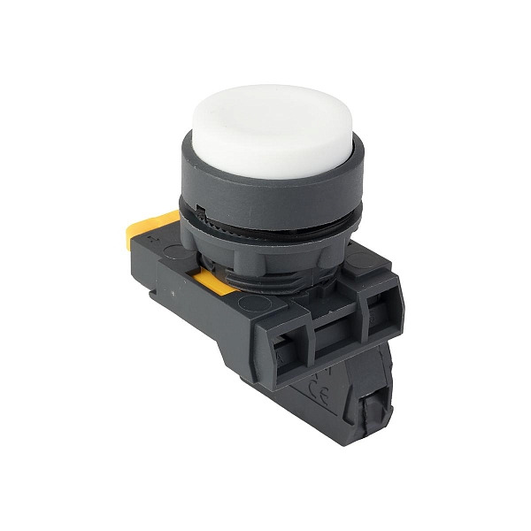 Кнопка выпирающая SB-25 без фиксации 1NС белая IP65 EKF