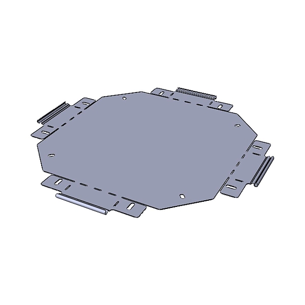 Ответвитель крестообразный 50x150 мм (плоский) EKF