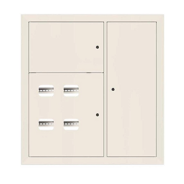 Щит этажный 4 кв. RAL9001 (1000x950x150) EKF Basic