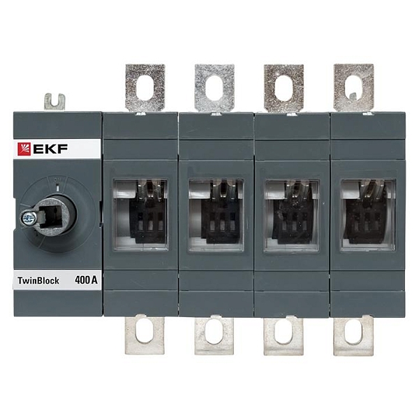 Рубильник 400A 4P без рукоятки управления TwinBlock EKF