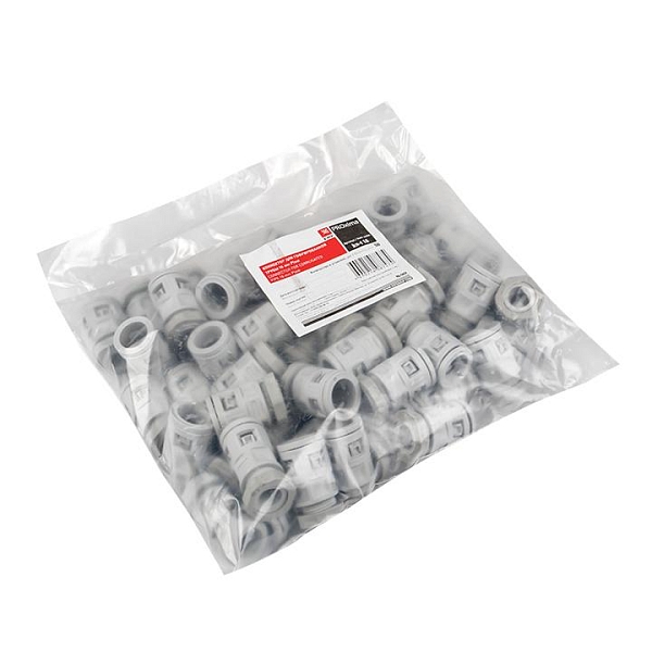 Коннектор для гофрированной трубы (16 мм) (50 шт) EKF-Plast